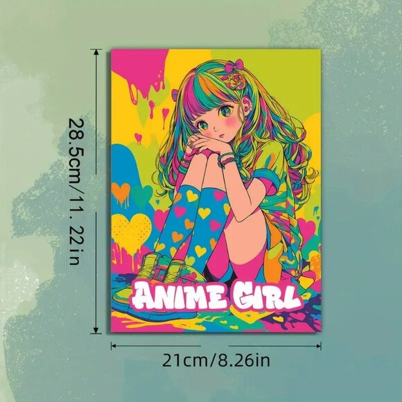 Anime Girl Coloring Book (SKU #3075) - Picture 5 of 5
